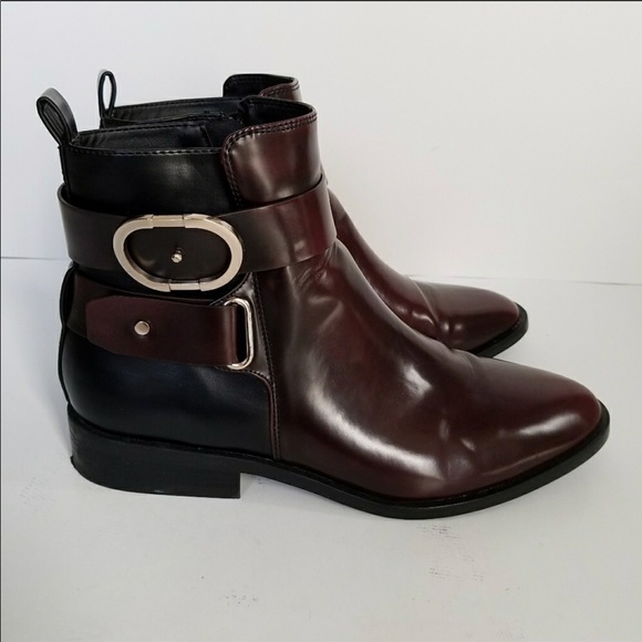 oxblood ankle boots